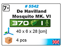 Chasseur-bombardier britannique DE HAVILLAND MOSQUITO Mk.VI